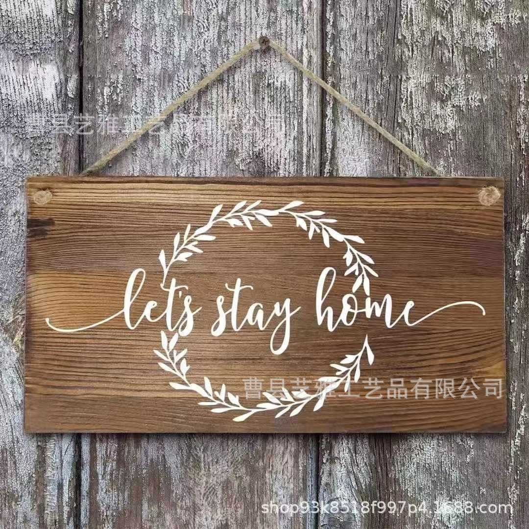 创意墙式壁挂悬挂木牌美式家居装饰挂牌酒吧墙面装饰复古木质挂牌