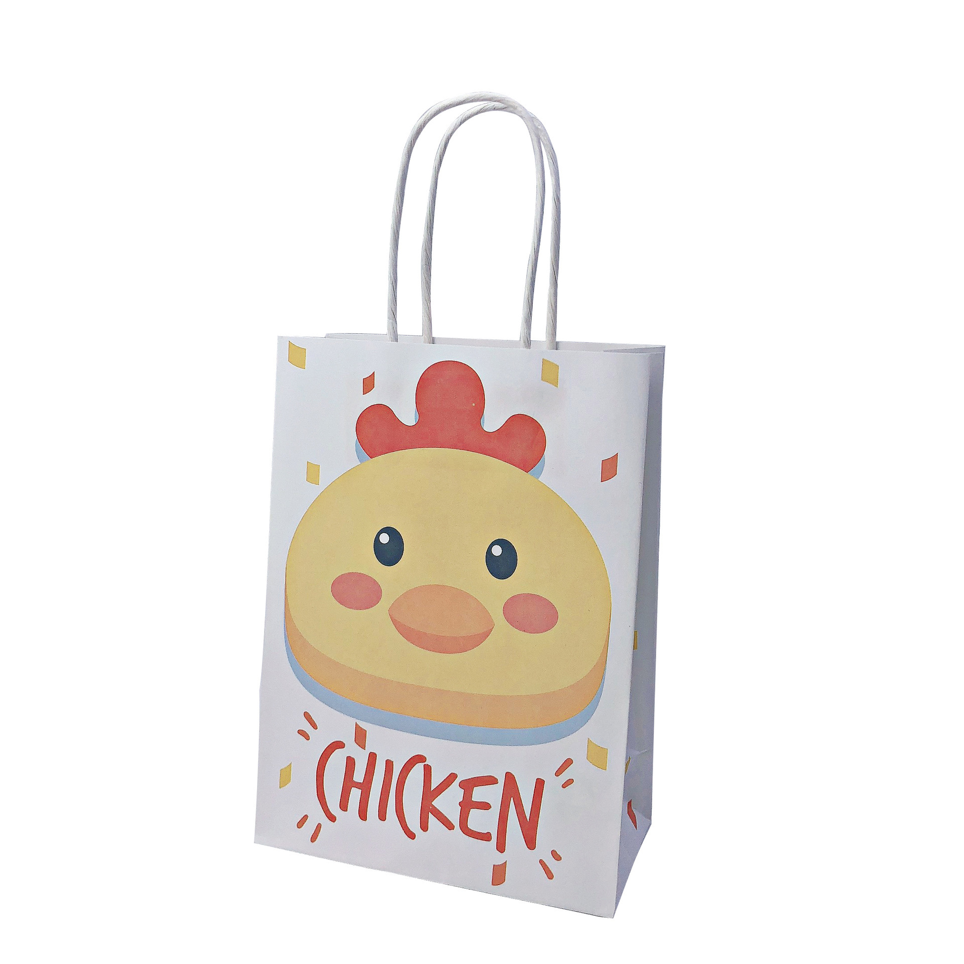 10个价动物可爱卡通创意儿童周岁生日礼品袋手提袋纸袋零食伴手礼