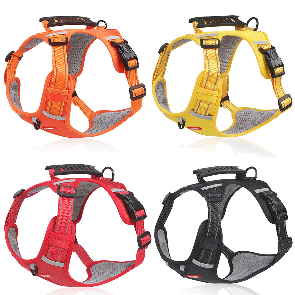 Pet Hand Holding Rope Vest Puppy Chest Strap Explosion-Proof Reflective Dog Chest Back Pet Supplies Dog Leash Wholesale