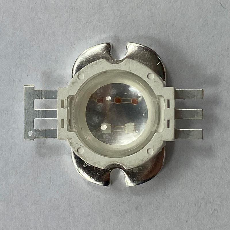 集成led灯珠10w光源1w芯片方形铜支架金线大功率集成灯珠