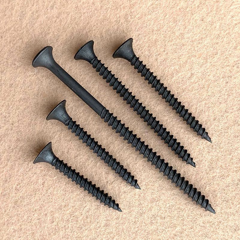 铜螺母嵌件高强度自攻钉干壁黑色十字沉头木工木板石膏板螺丝3.