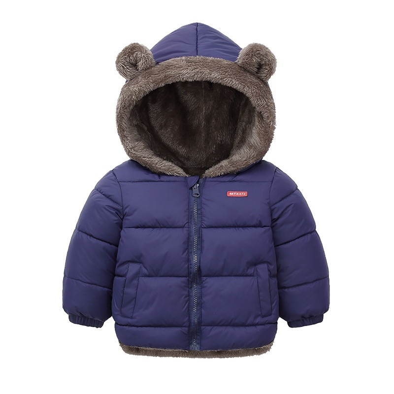 New Children Berber Fleece Cotton-Padded Coat Boys' down Jacket Girls' Padded Jacket Baby Thickened Children's Clothing Coat Wholesale