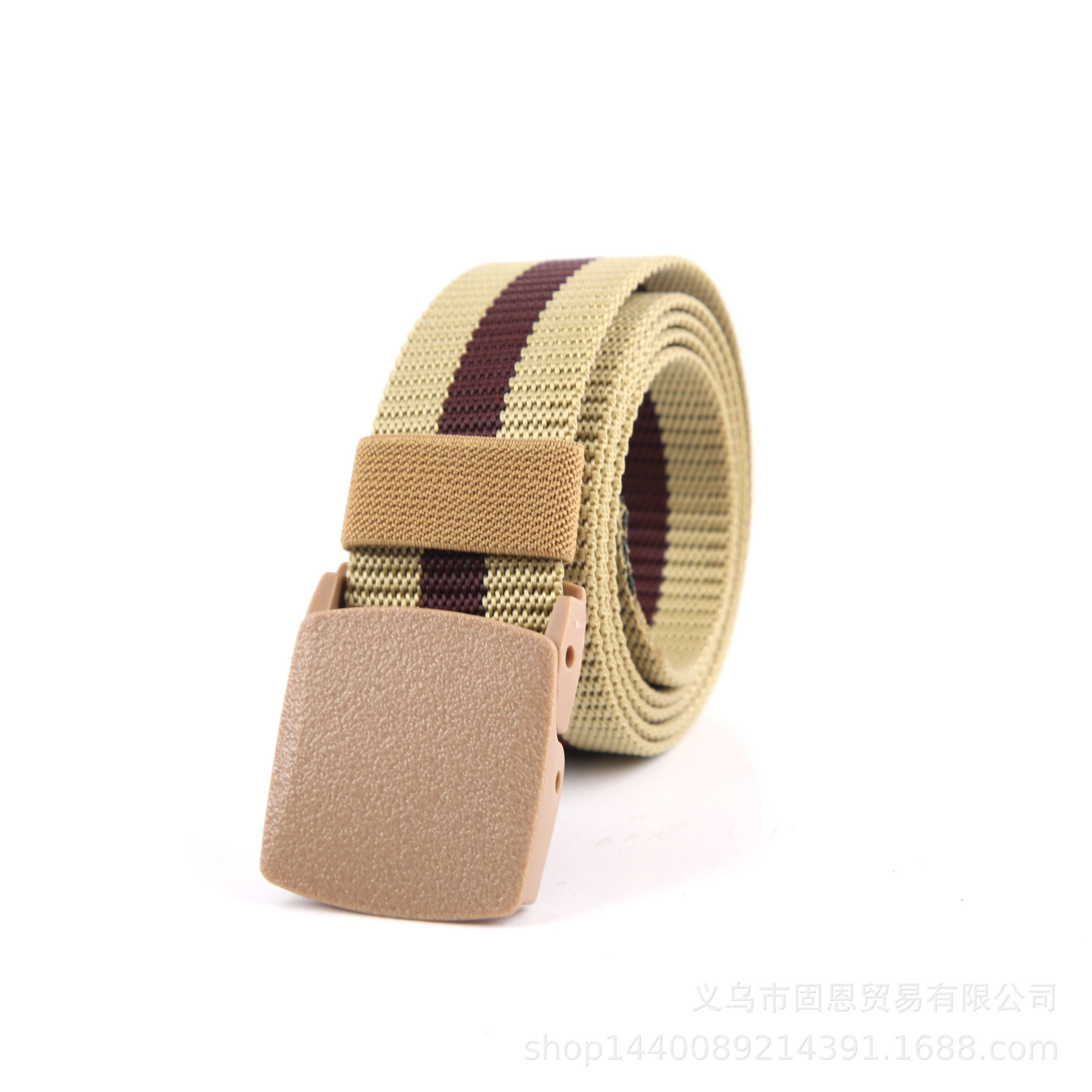 canvas belt men women‘s belt no metal imitation allergy outdoor belt factory direct pp material