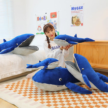 跨境外贸新款宜家鲸鱼毛绒玩具抱枕沙发床头女孩生日礼物男生女生