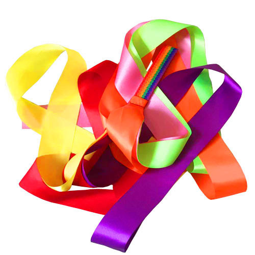 彩虹飘带 6色一米 儿童彩带 舞蹈彩带