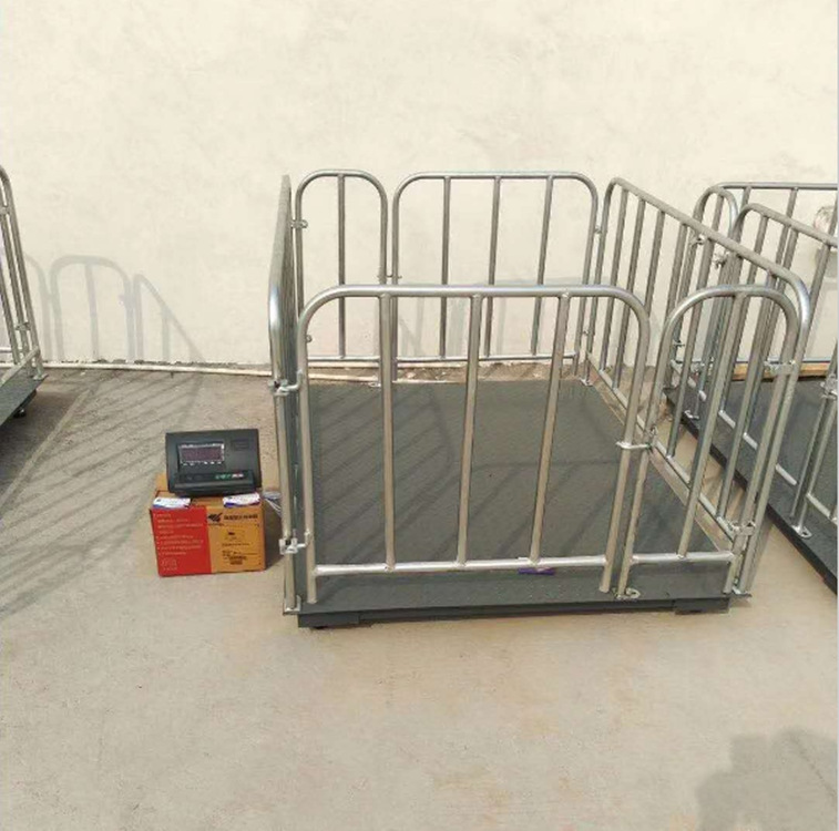 0成交0台地磅1-3吨工厂物流称猪牛带围栏磅秤小型电子秤5吨2吨小地磅