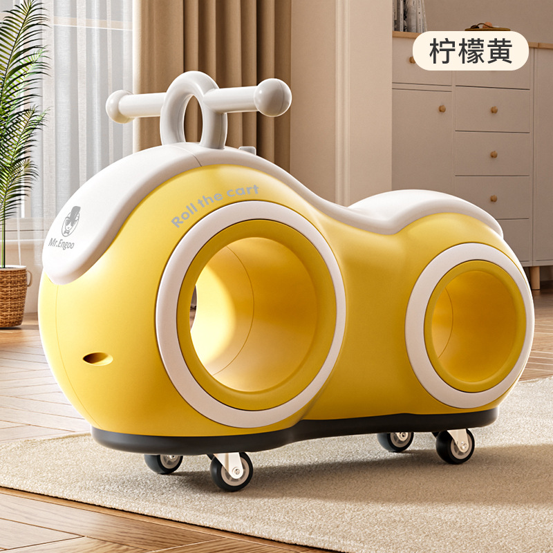 New Children's Peanut Car Sliding Model 2-6 Years Old Scooter Children's Bicycle Pedal-Free Luge Stroller