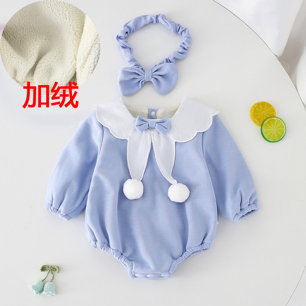 2024 Spring Baby Jumpsuit Girls' Clothes Baby Girls' Sheath Clothes Children's Clothing Newborn Romper Korean Style Class a Baby Clothes
