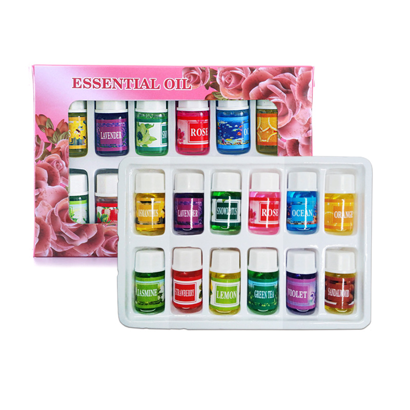 factory direct supply 12 pcs 3ml water-soluble essential oil air outlet aromatherapy fragrance fragrance indoor fresh