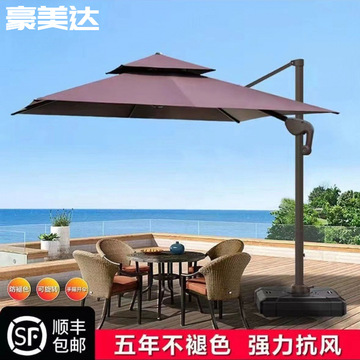 s石户外遮阳伞庭院伞露台阳台摆摊大型太阳伞别墅花园室外罗马伞