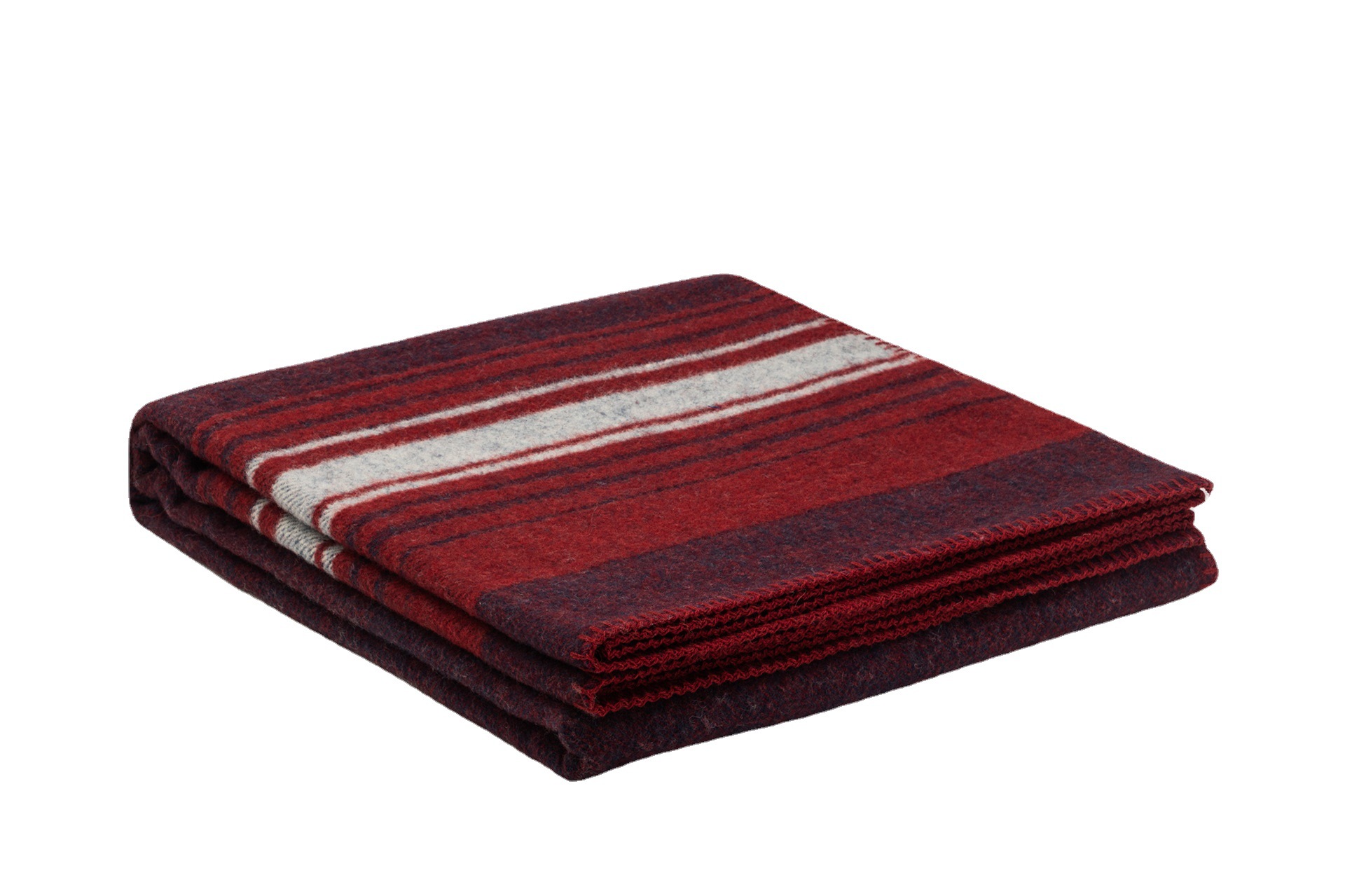 [Factory-Operated Processing] Wool Acrylic American Pastoral Blended Blanket