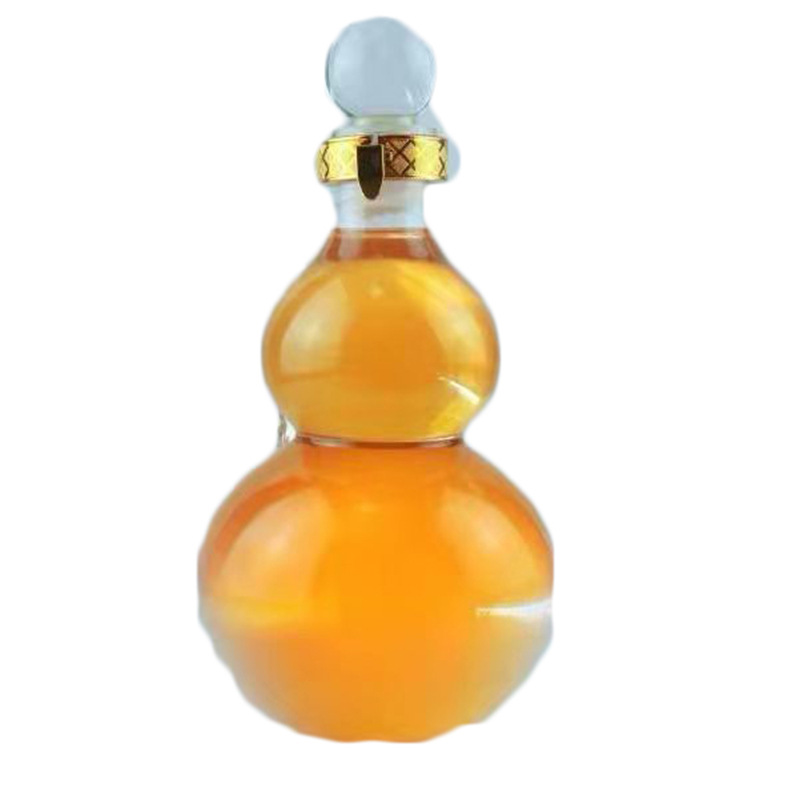 葫芦造型玻璃酒瓶透明葫芦瓶空瓶创意人参酒瓶摆件2斤葫芦玻璃瓶