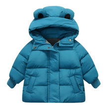 2022新款儿童羽绒棉服男童加绒加厚棉袄女童韩版冬季保暖洋气外套