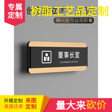抽插可替换办公室门牌标识牌特制高档可更换部门科室牌创意总经理