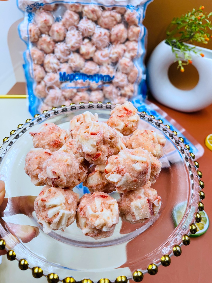 俄罗斯风味龙虾球龙虾丸火锅丸子火锅 合成龙虾丸子1000g装涮火锅