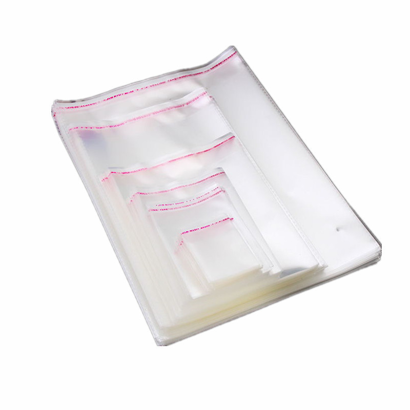 OPP Bag Wholesale Yiwu Spot Plastic Packaging Bag Transparent Clothing Food Packaging Bag Large Self-Adhesive Envelope Bag