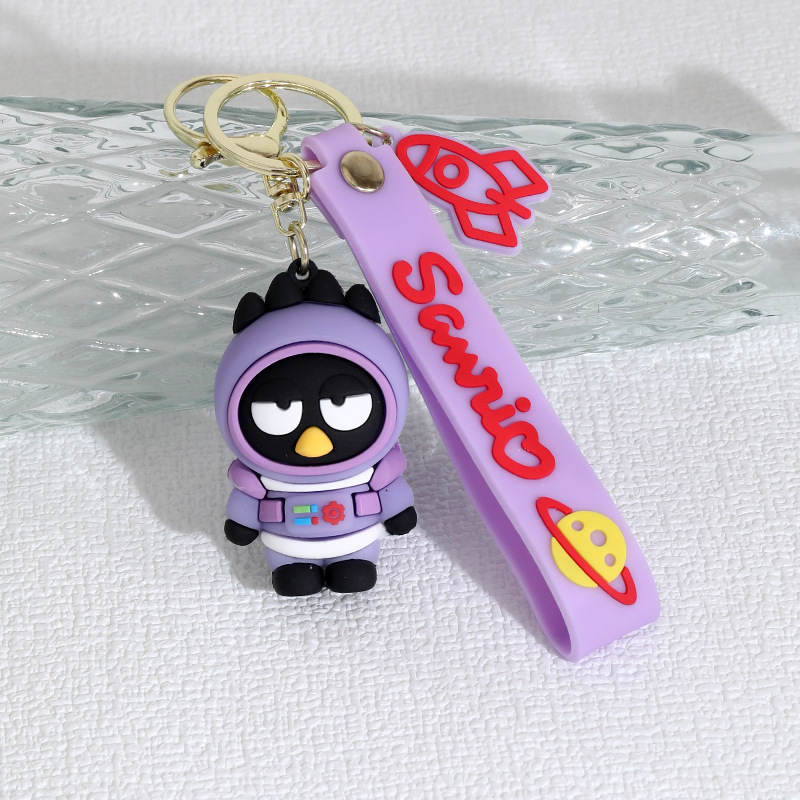 Cartoon Space Crossdressing Sanrio Keychain Pendant Cute Clow M Car Doll Silicone Pendant Small Gift