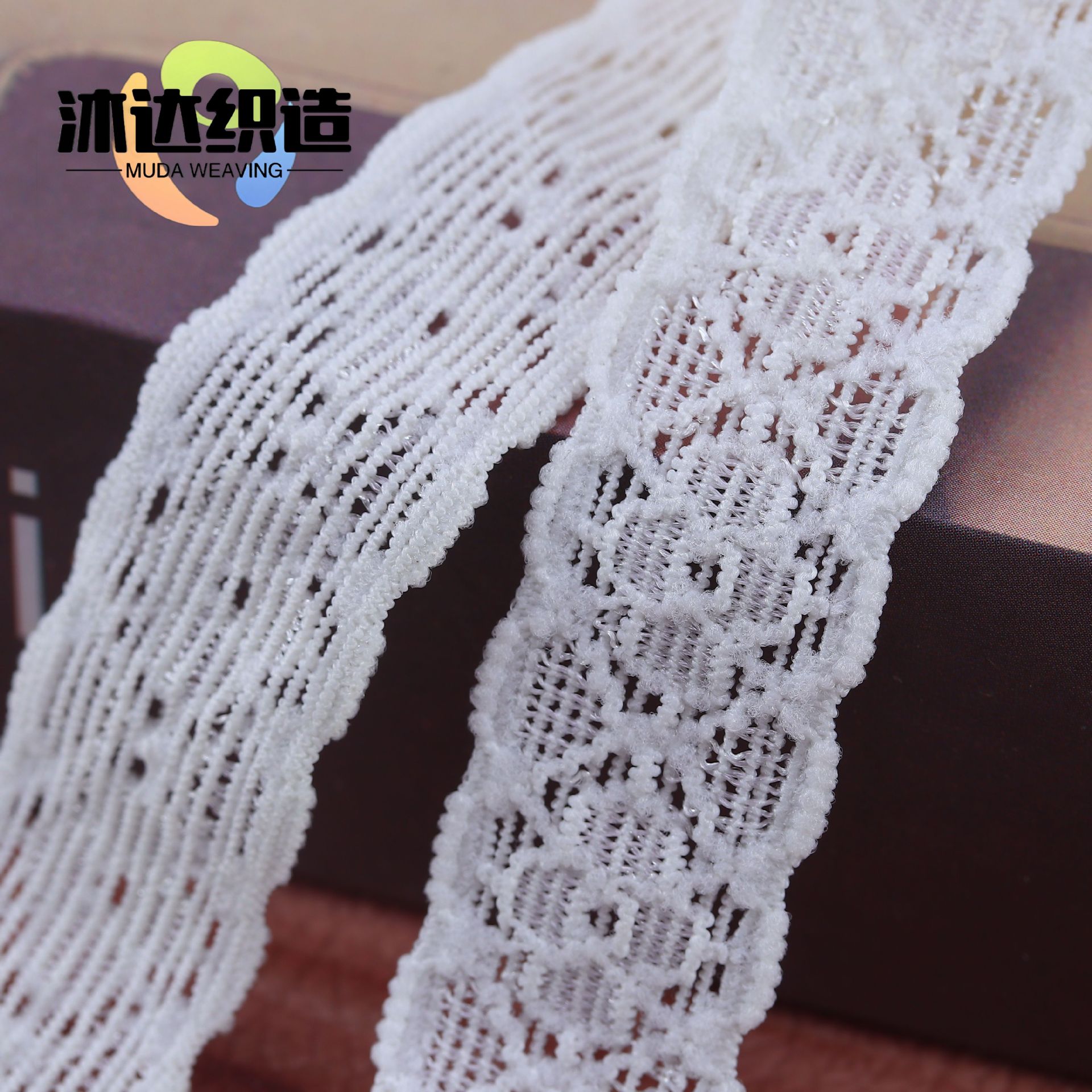 Four-in-One Flower/Four-Leaf Flower 2.0cm Knitted Jacquard Lace Elastic Hair Band Ornament Hair Band/Clothing Accessories
