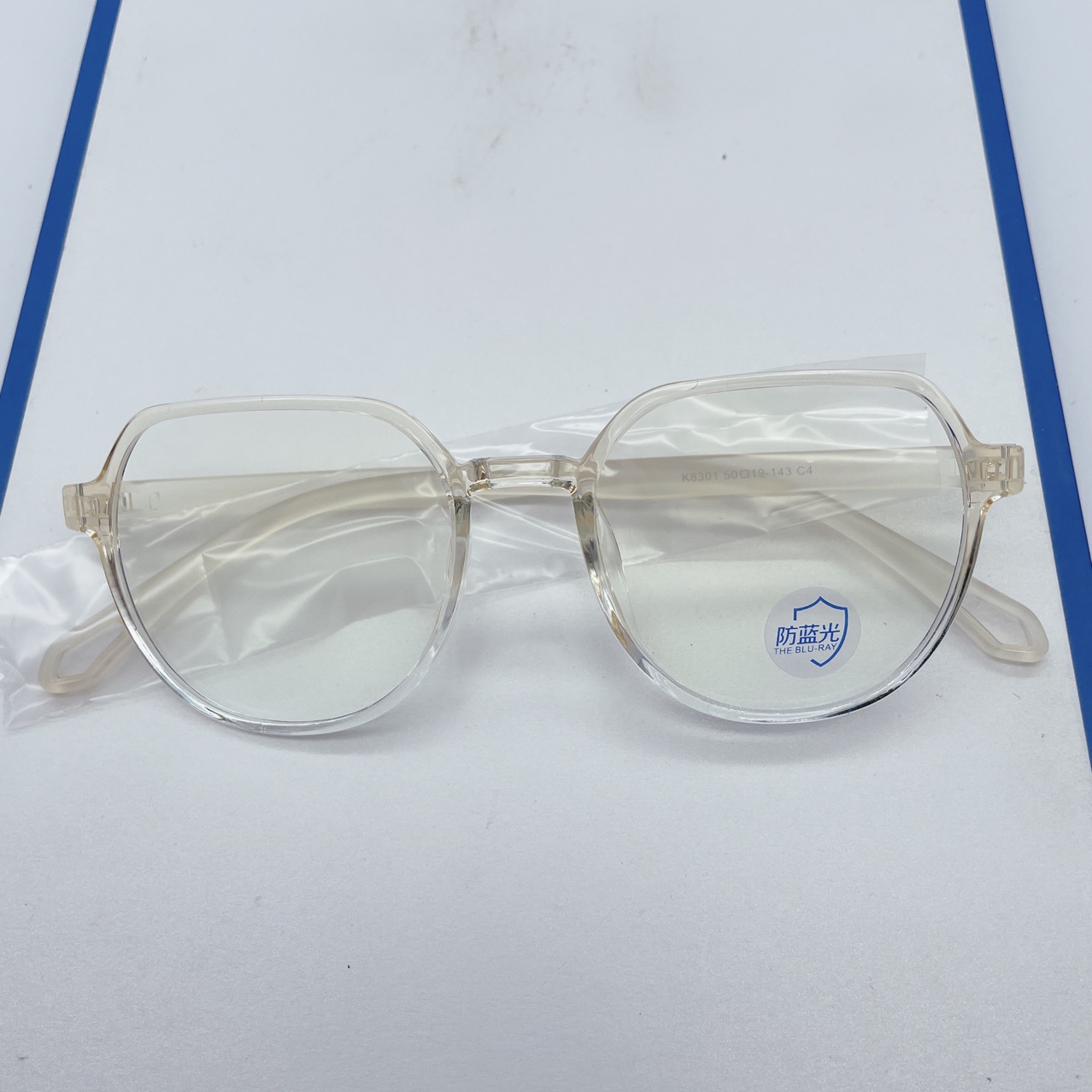 新款暴龙透明板材tr90近视防蓝光男女通用眼镜架蔡司眼镜框批发