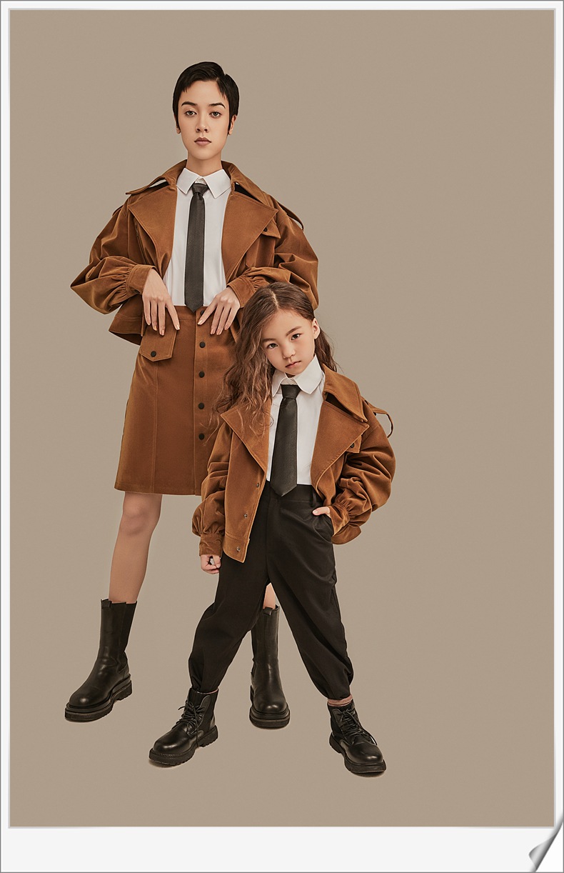 亲子装母女夏款 不一样影楼摄影服装走秀潮童母子2021年爱上辣妈