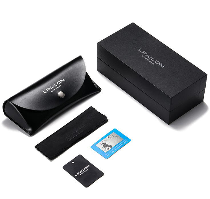 lpailon品牌眼镜包装 眼镜配套包装套盒皮盒太阳镜盖盒包装皮盒