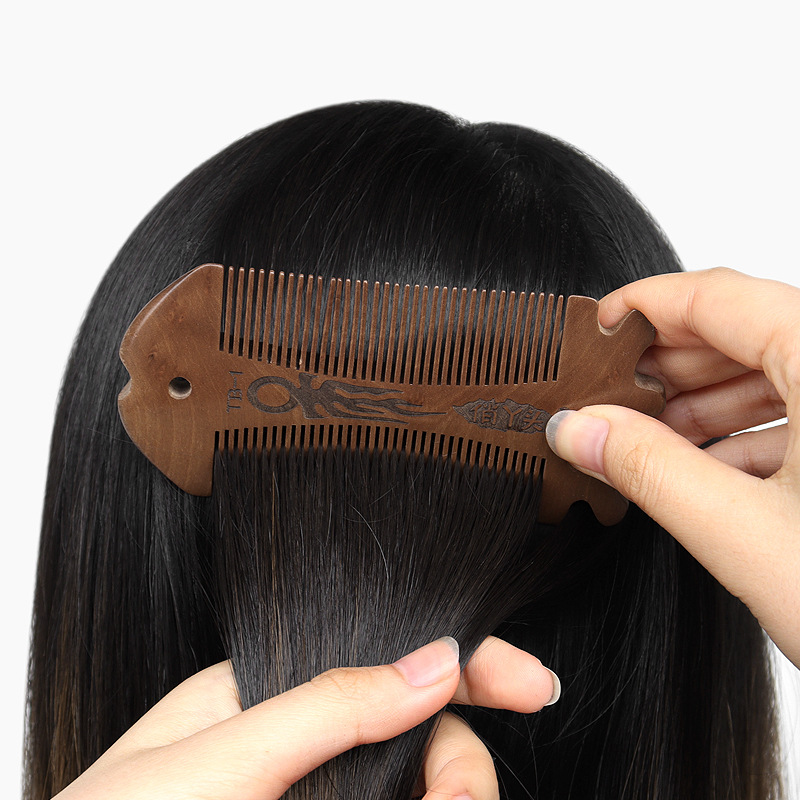 篦子虱子梳密齿加密梳子细刮头头发的篦子檀木女去头屑老式头虱除
