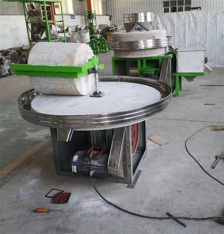 电动石碾石磨厂家重庆辣子面电动石碾杂粮破碎石碾子
