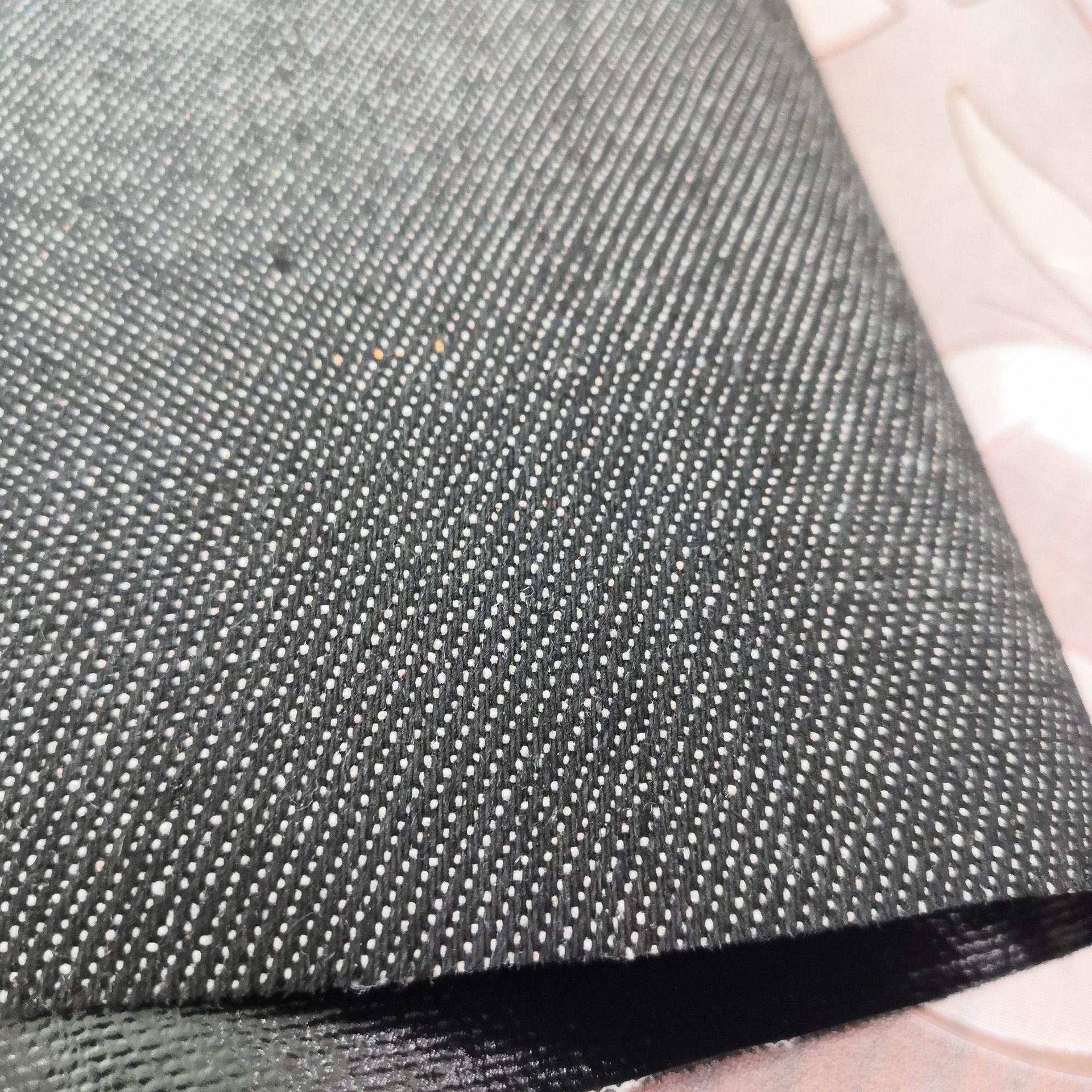 新款现货新欧标环保牛仔布 丹宁布pvc 箱包牛津双色户外面料