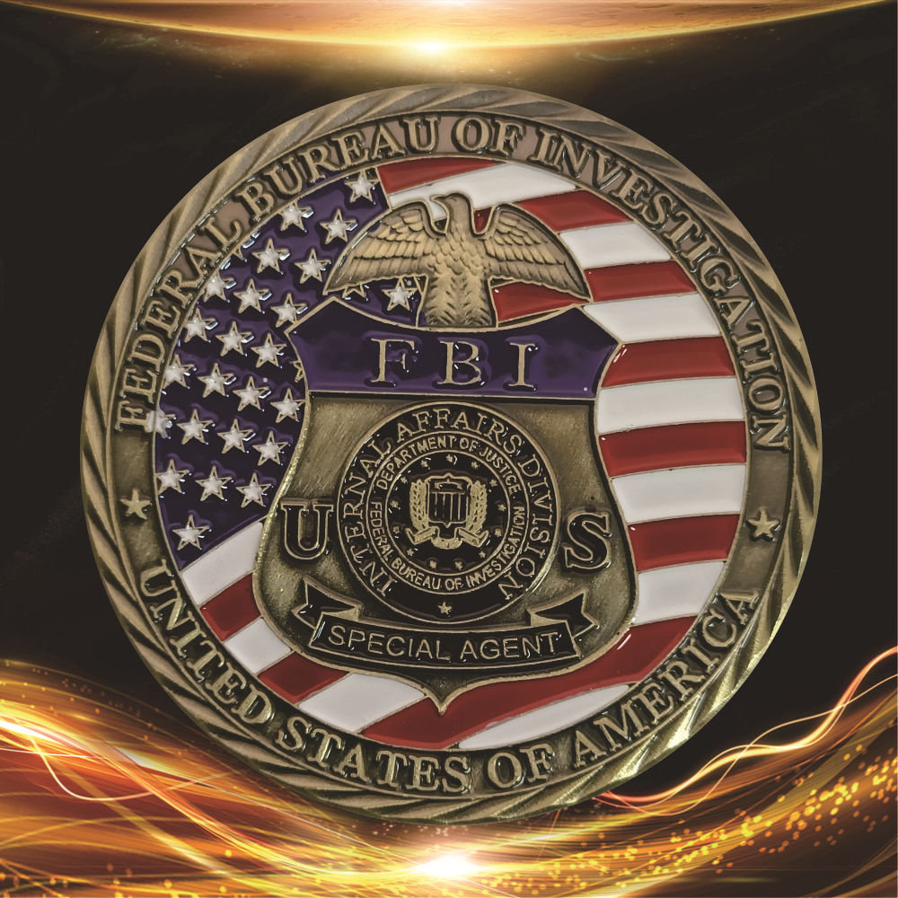 跨境 美国军事徽章白头鹰纪念币 圣迈克尔纪念章 烤漆外贸徽章