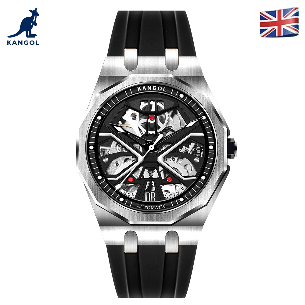 英国品牌坎戈尔袋鼠kangol全自动机械表女款手表学生防水-k123