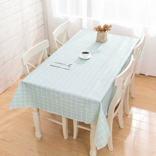 PEVA桌布免洗防水防油印花餐桌布北欧塑料格子餐布茶几桌垫台布