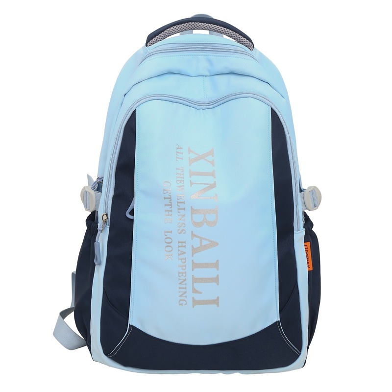 2023 New Student Backpack Korean Style Ins Schoolbag Lightweight and Large Capacity Simple All-Match Fashion Good-looking