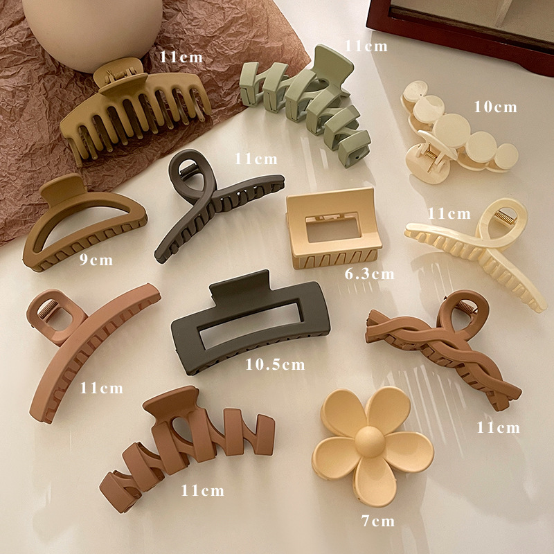 Korean-Style Large Updo Hair Claw High-Grade Clip Barrettes Shark Clip Ins Atmosphere Autumn and Winter Plush Hair Accessories