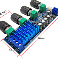 XH-M577 数字功放板TPA3116D2音频放大板大功率音调板运放12-24V