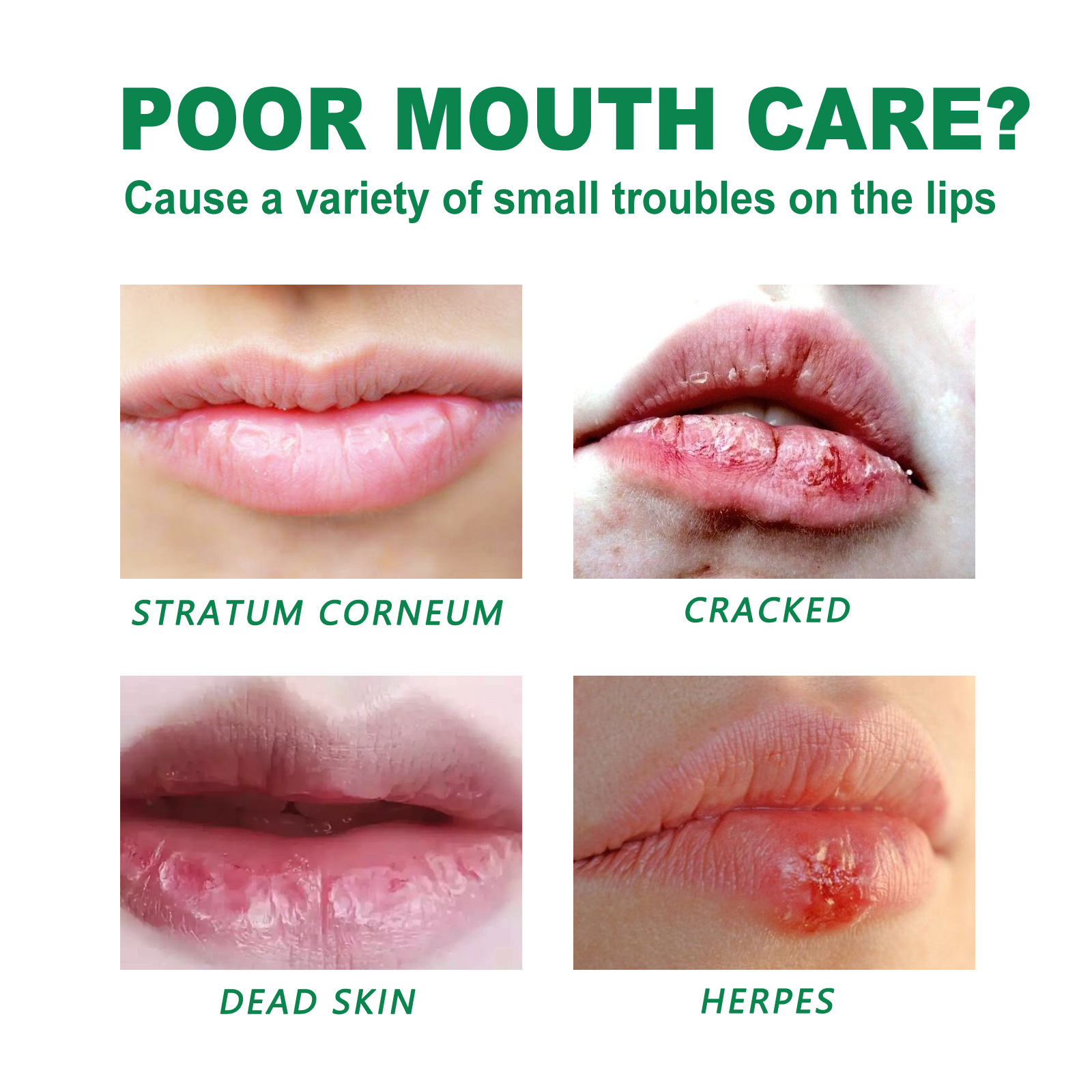South Moon Herbal Lip Balm Exfoliating Skin Repair Lips Anti-Chapping Lip Care Lip Balm