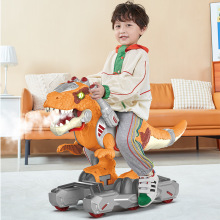 山姆同款小演员恐龙滑行车小男孩恐龙玩具车喷雾可坐人霸王龙儿童