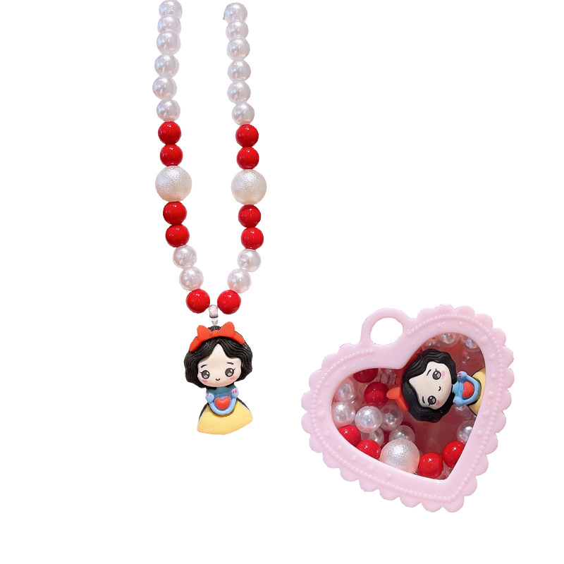 Children's New Small Gift Box Necklace Kindergarten Small Gift 3-7 Years Old Little Girl Baby Beaded Cartoon Bracelet