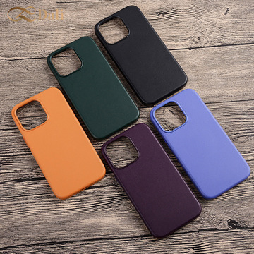 官方磁吸手机壳iphone13防摔适用苹果13promax中性皮革保护套批发