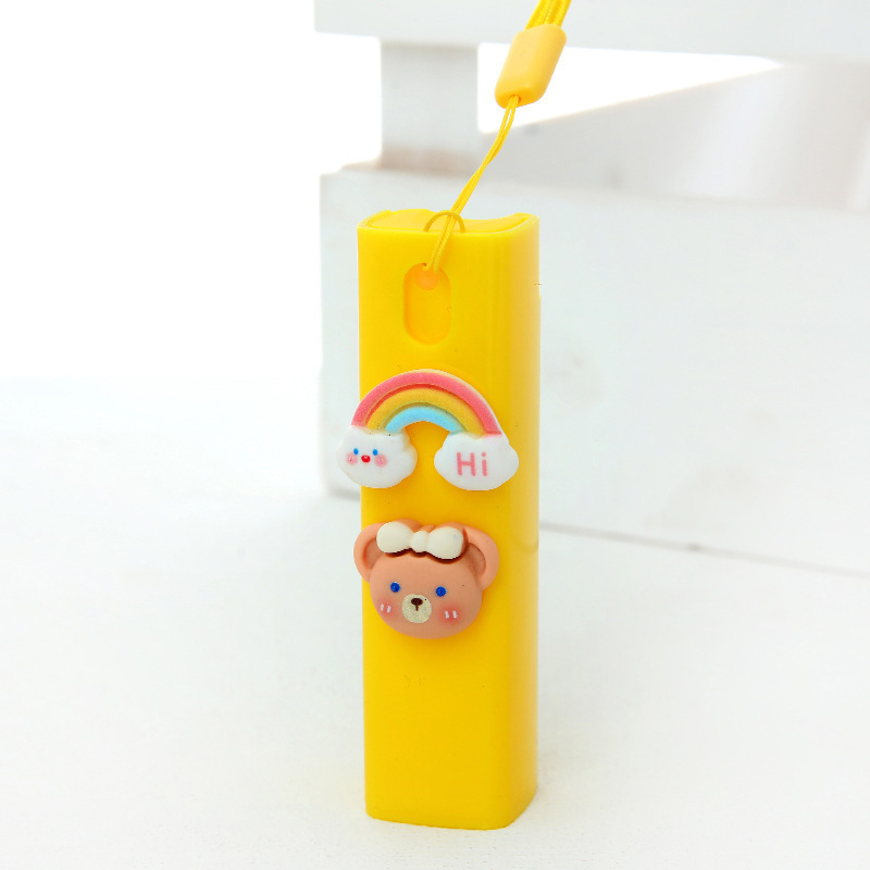 Love Cartoon Lanyard Storage Bottle Portable Press Type Spray Bottle Outdoor Carry Hanging Cosmetic Water Sprinkling Can