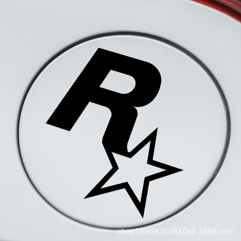 五星好市民汽车贴纸gta5游戏个性创意r星反光摩托车电动车贴花