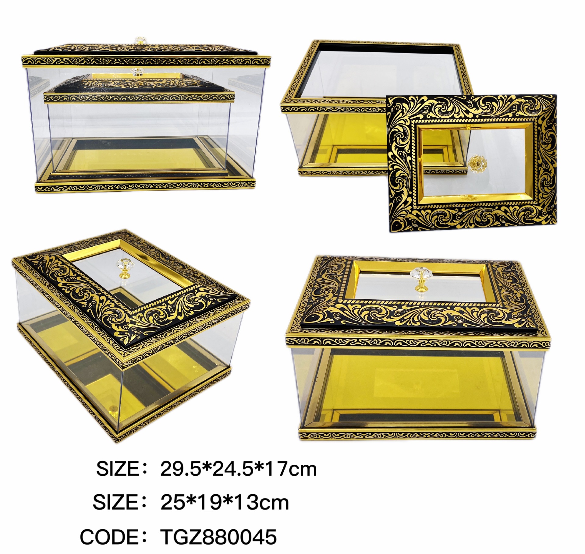 Transparent Acrylic with Lid Storage Box, Storage Box, Gift Box, Multifunctional Storage, Islamic