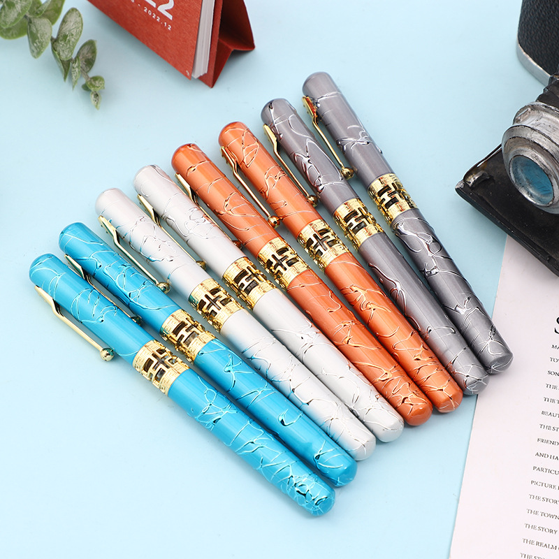 Office Stationery Decaven 8060 Spot Signature Pen Metal Roller Ball Pen Size Pointed Business Signature Pen