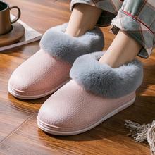 月子鞋包跟棉拖鞋女2022新款冬季室内产后保暖居家居毛绒棉鞋
