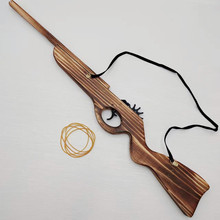 厂家直销木制仿真玩具橡皮筋枪儿时记忆木枪打橡皮筋枪木制玩具枪