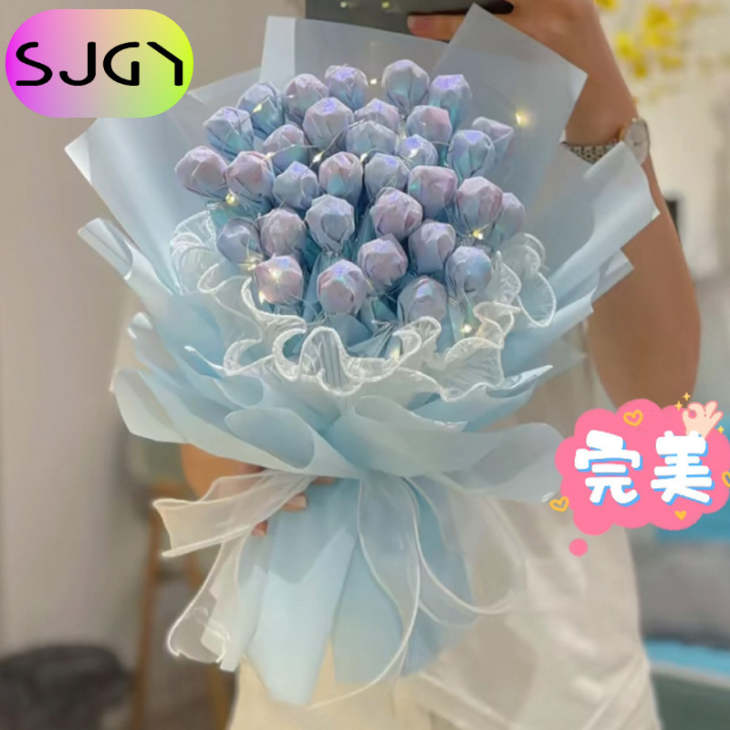 六一儿童节网红创意diy棒棒糖花束材料包 七夕糖果花束亲子礼品