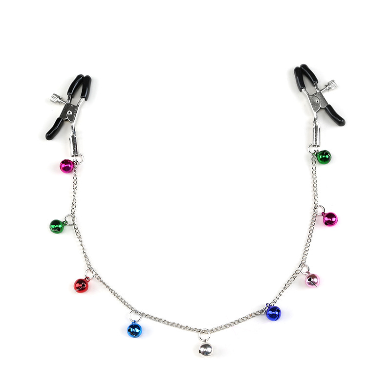 多个铃铛乳夹情趣混色铃铛乳夹夫妻成人用品批发自慰双峰乳夹乳饰