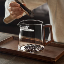 茶壶月牙过滤茶水分离家用绿茶杯泡茶器耐高温茶具套装公道杯