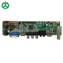 数字电视DVB-T2格式HDMI+VGA+USB+AV 高清液晶LVDS 电视板M3663