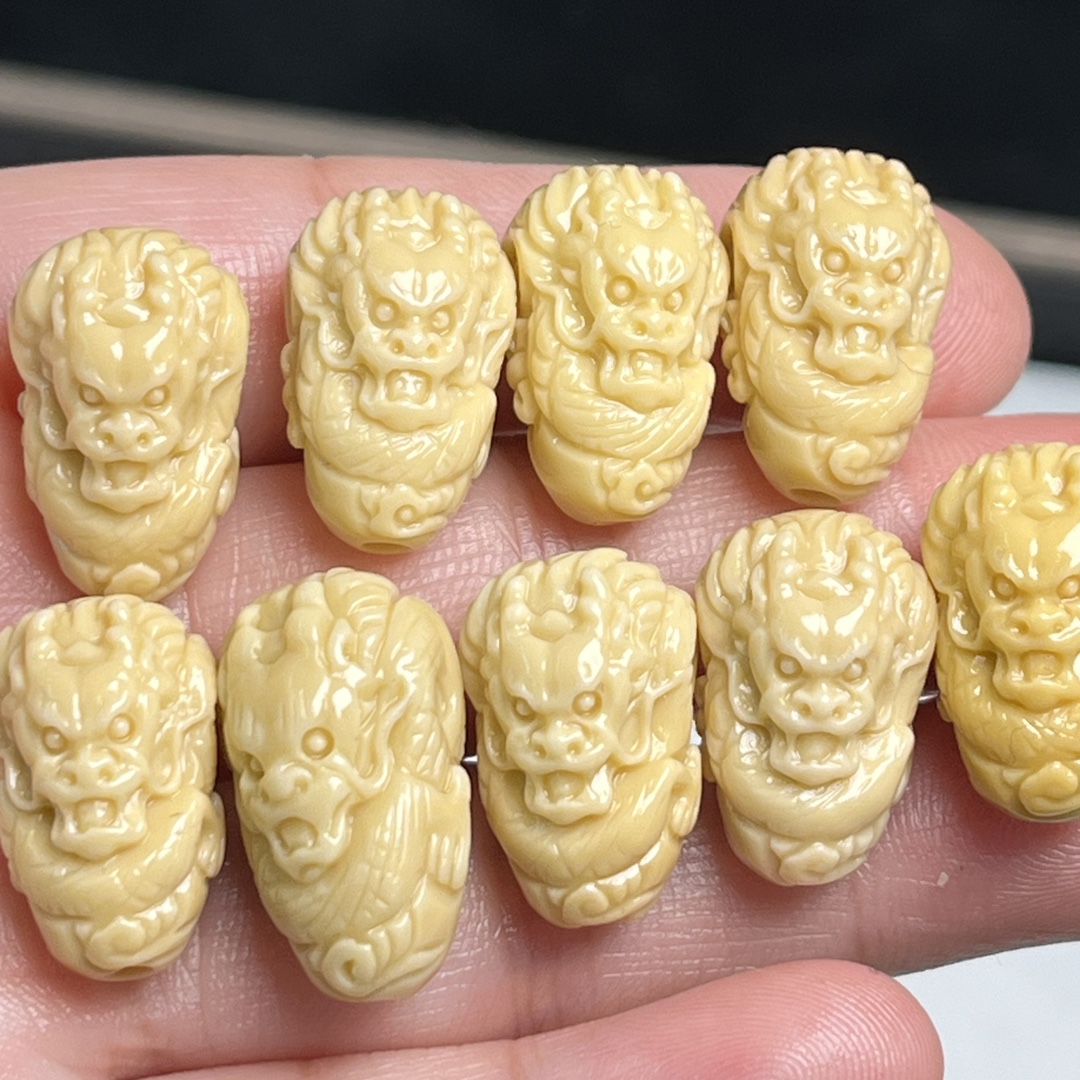 龙年新款金膏玉雕刻龙三通 搭配各种配饰 佛珠星月金刚菩提-阿里巴巴