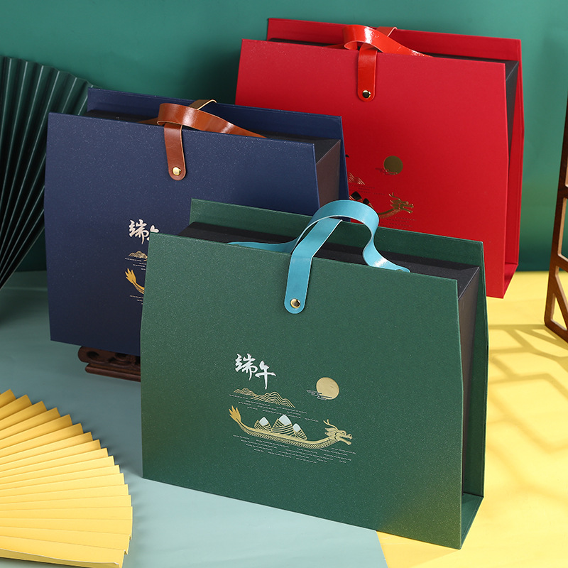 新款端午节手提礼品盒空粽子礼盒咸鸭蛋外包装盒酒店企业员工福利